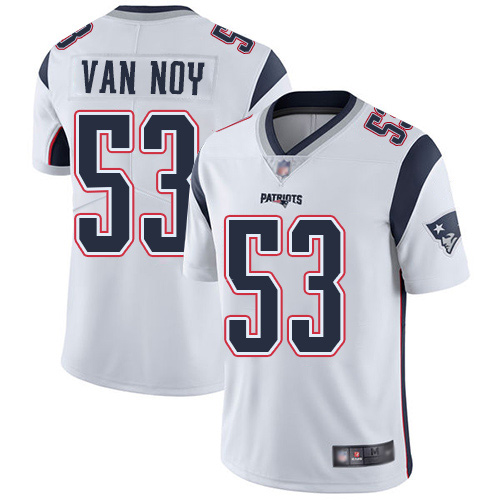 New England Patriots Football #53 Vapor Untouchable Limited White Men Kyle Van Noy Road NFL Jersey